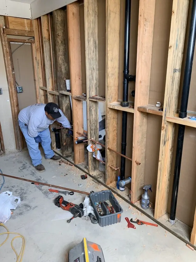 Commercial rough-in plumbing for Water Heater Replacement in Milford Center